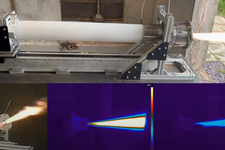 Test firing images of Ourborous-3