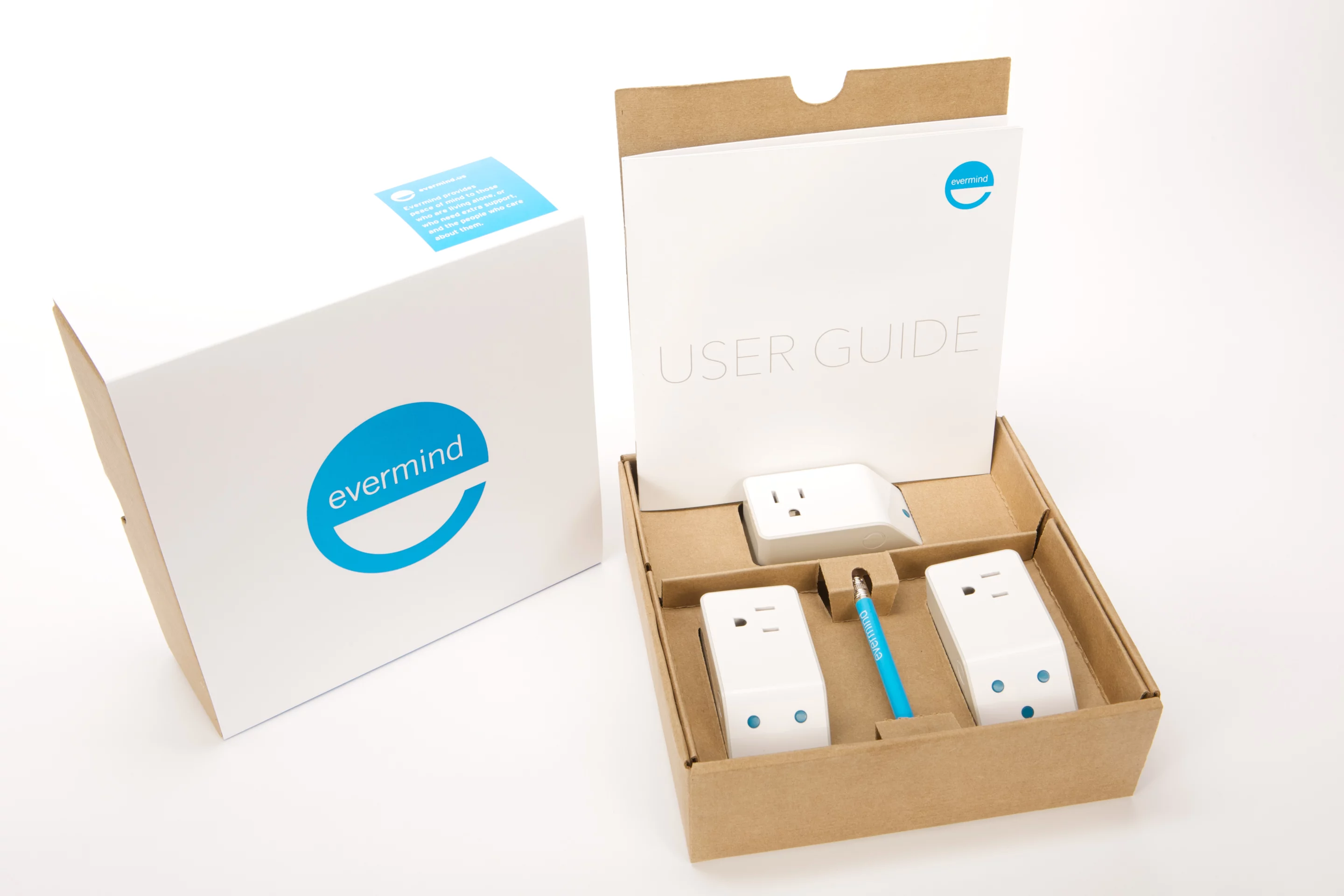Evermind sensors enable household appliance use to help monitor the elderly or infirm