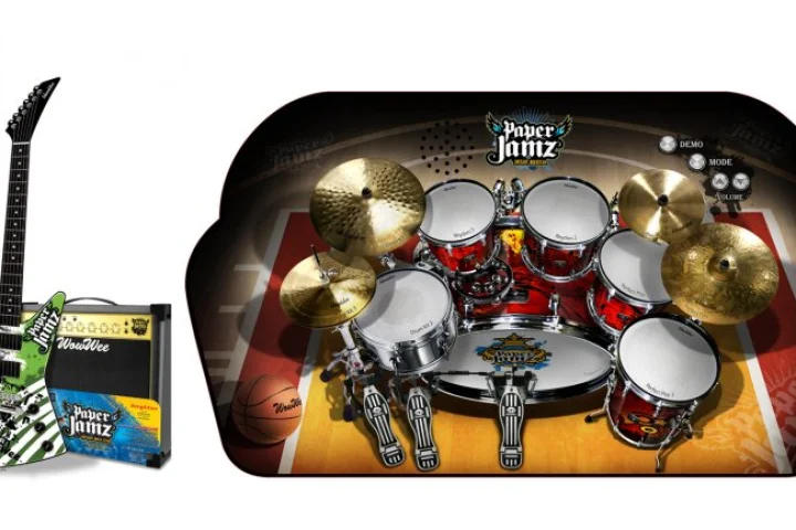 The Paper Jamz guitar, amp and drum kit from WowWee - turns your hyperactive pre-teen into an instant rockstar