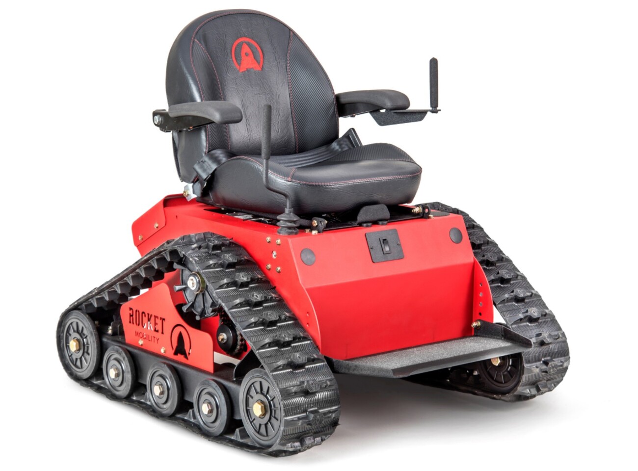 Rocket Mobility's Tomahawk comes standard in red, black, orange, or blue colors