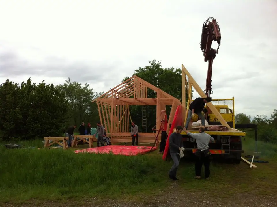 The Nest took three weeks to build