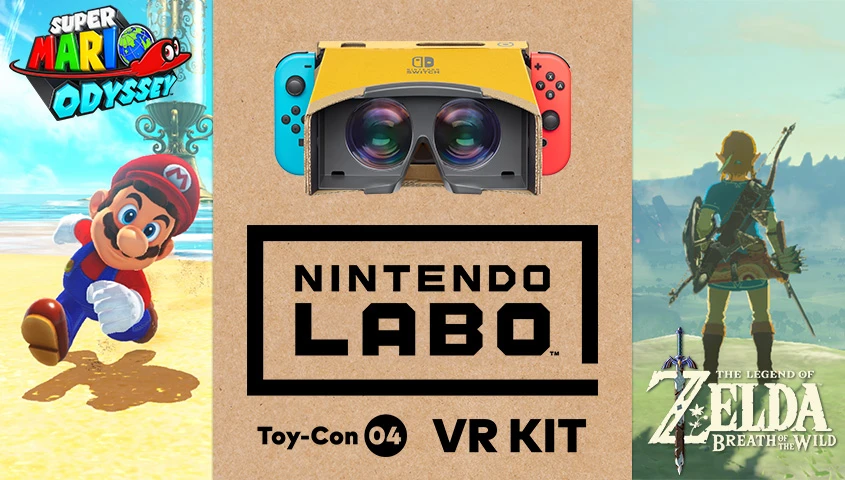 Nintendo has announced that Super Mario Odyssey and The Legend of Zelda: Breath of the Wild will get updates to make them compatible with the Labo VR Kit