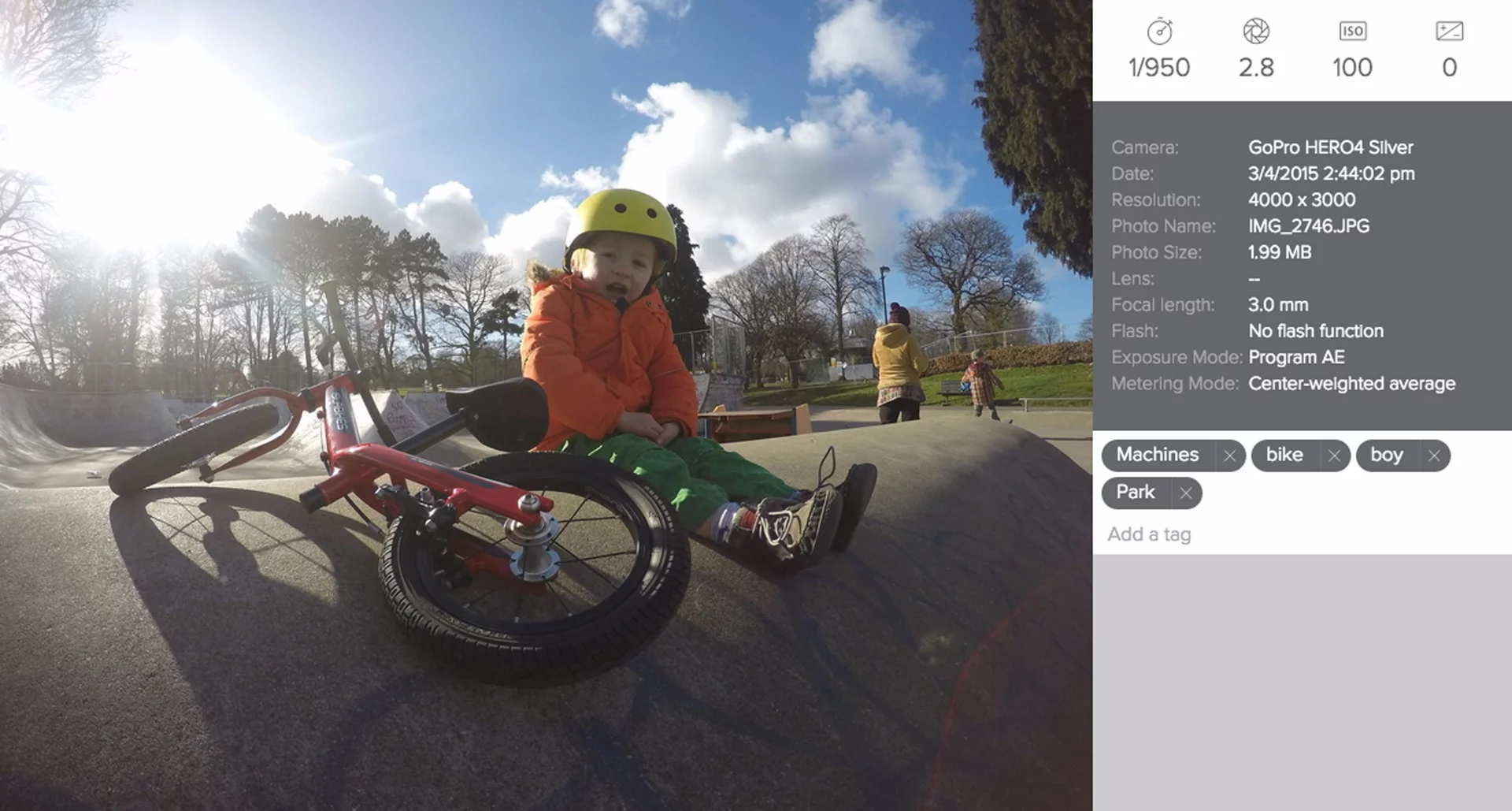 Eyefi Cloud lets users see visualizations of the camera settings they tend to use and add smart or custom tags