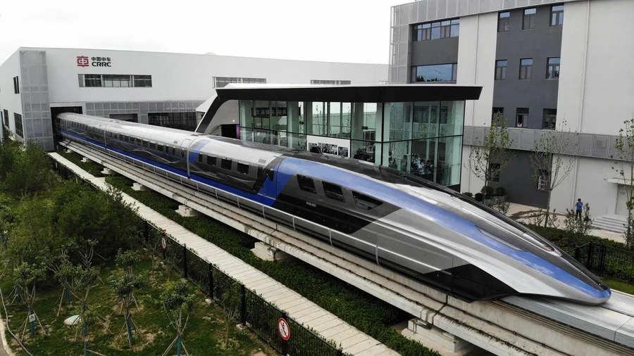 The trains were unveiled in Qingdao