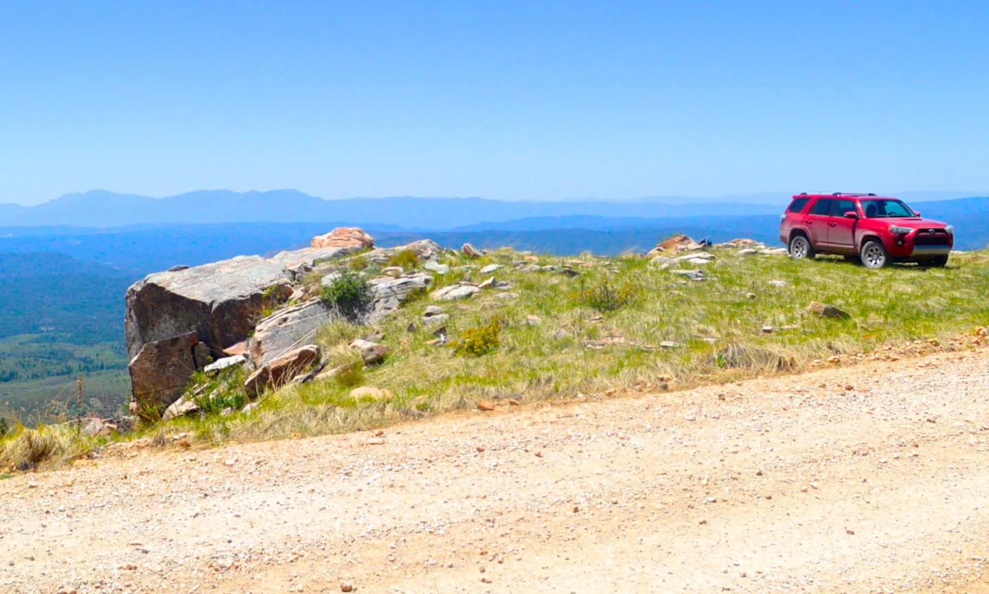 We got a little carried away photographing the 4Runner with the Mogollon Rim as a backdrop