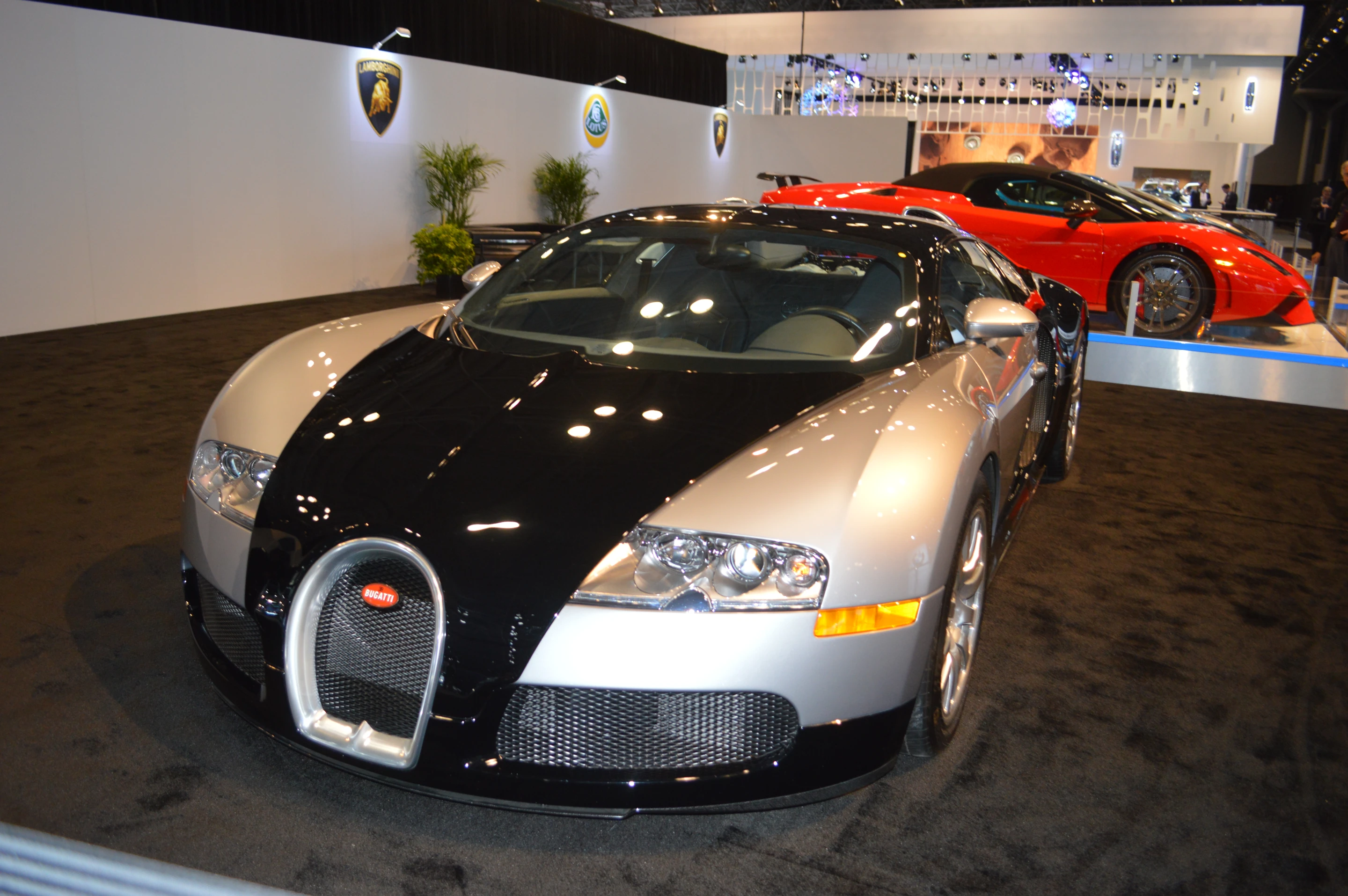 Bugatti Veyron at Manhattan Motorcars' booth