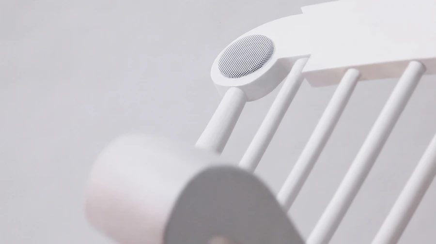 The iRock Rocking Chair's inbuilt speakers