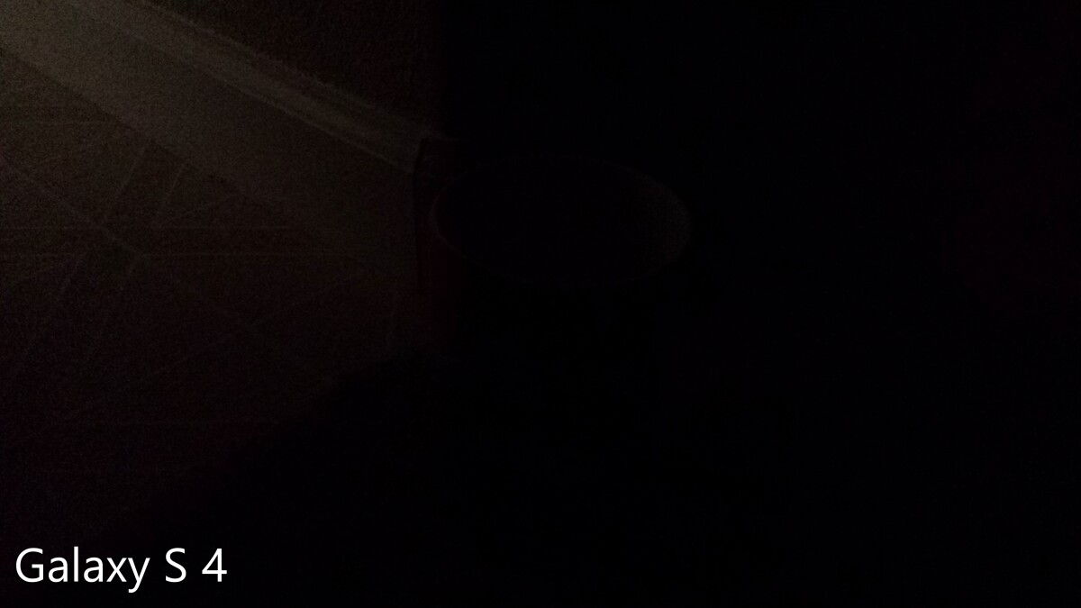 Poorly-lit shot taken with the Galaxy S4