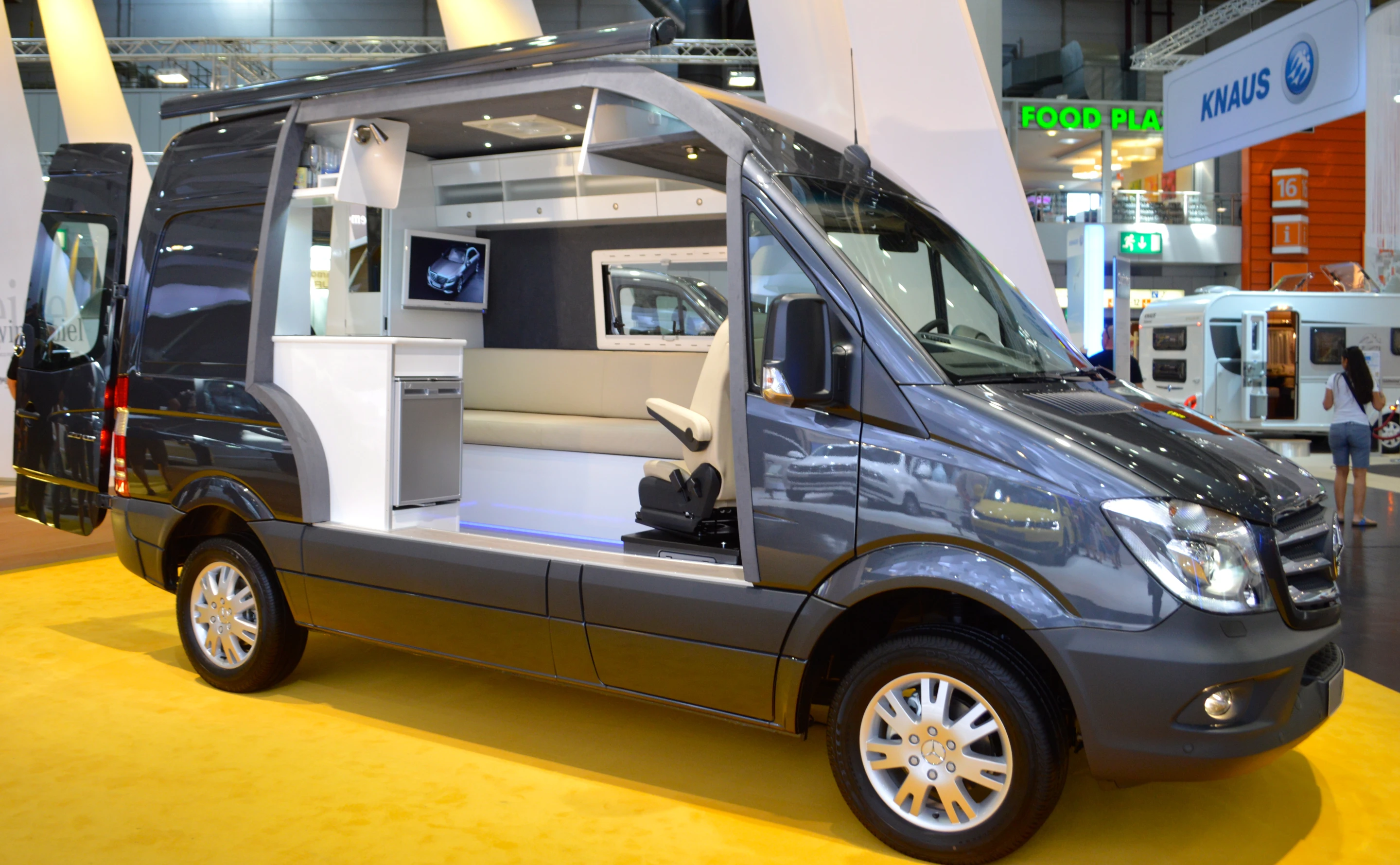 Mercedes-Benz shows the new Sprinter's camping potential with a cut-away concept