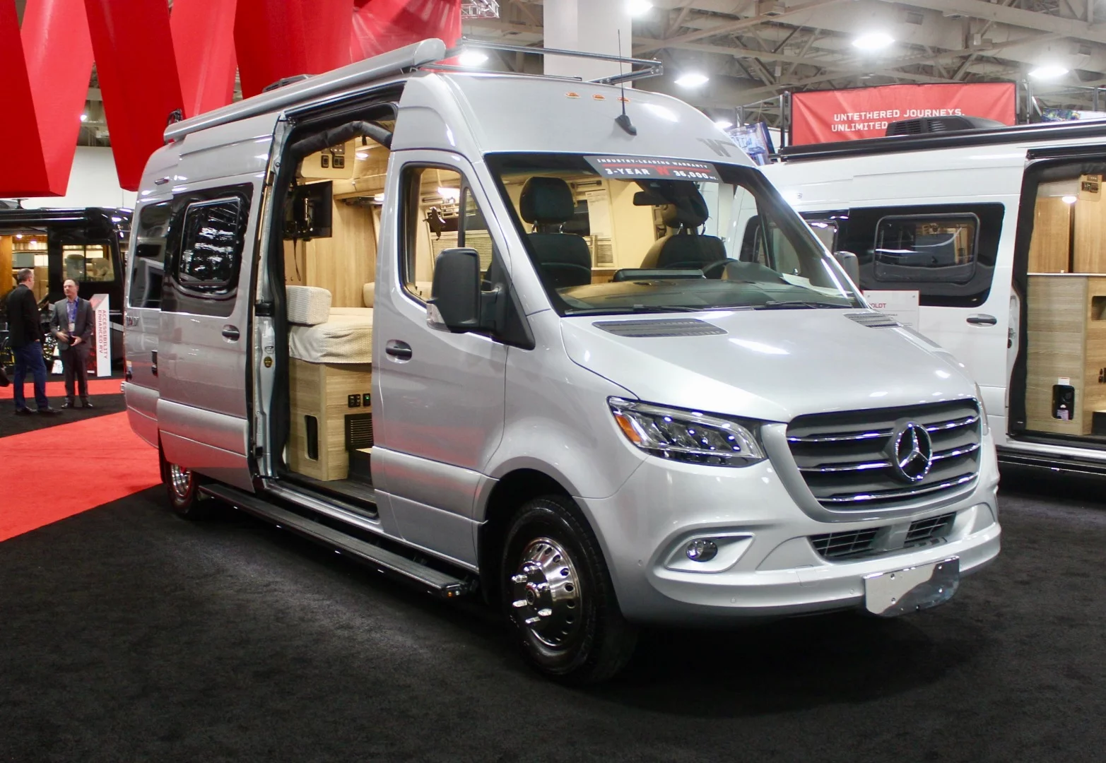 Winnebago showed both floor plans at RVX; here is the Q70 KL model