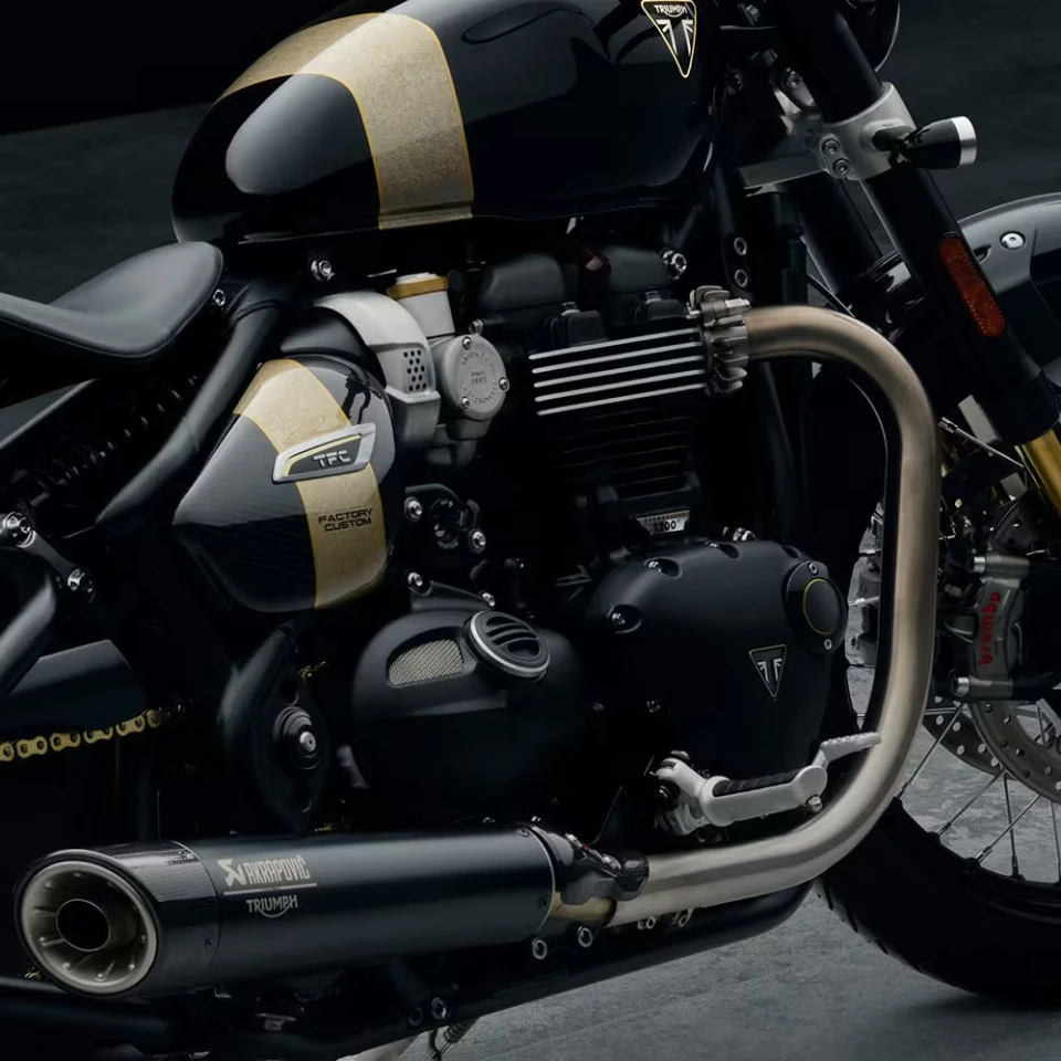 You'll spot TFC badging on the body panels, engine cover, and even the billet aluminum yokes