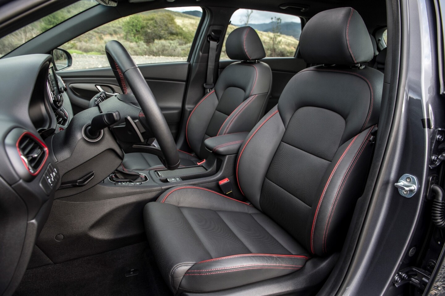 The 2018 Hyundai Elantra GT Sport has a beautifully-done interior for the price point