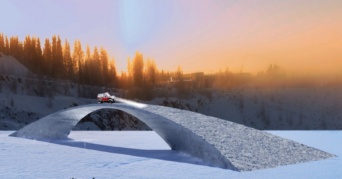 World's longest ice bridge to get out of the blocks