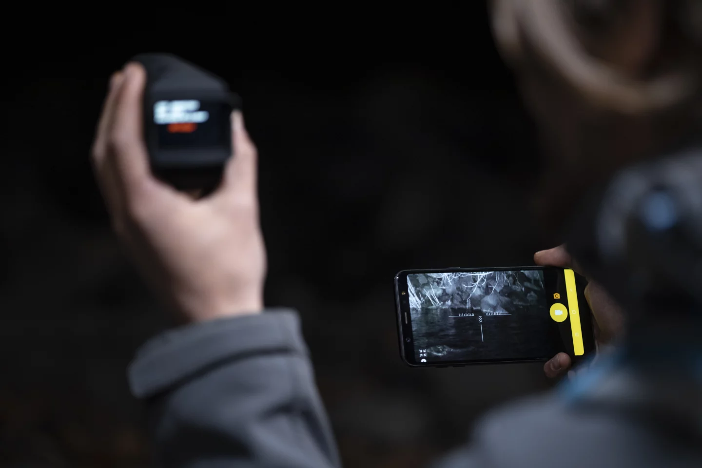 The Duovox Ultra monocular can stream live footage to a Wi-Fi-connected smartphone running a companion app