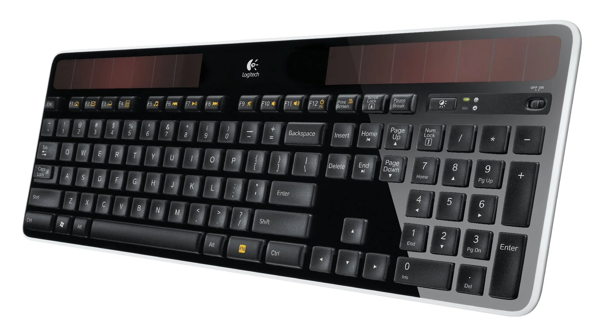 Logitech has unveiled a new solar-powered wireless keyboard - the K750