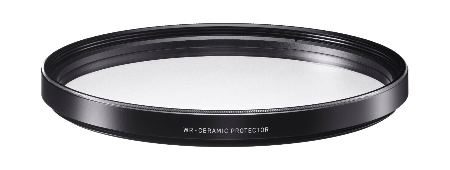 The Sigma WR Ceramic Protector filters use a new type of crystallized glass to be both stronger and thinner