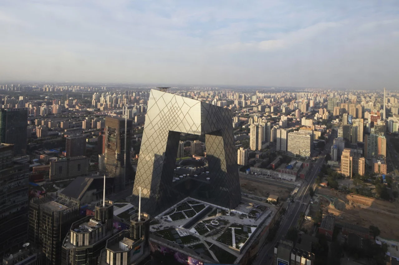 Housing China's Central Television network this stunning building from OMA architects turns the traditional skyscraper into a weird geometric loop
