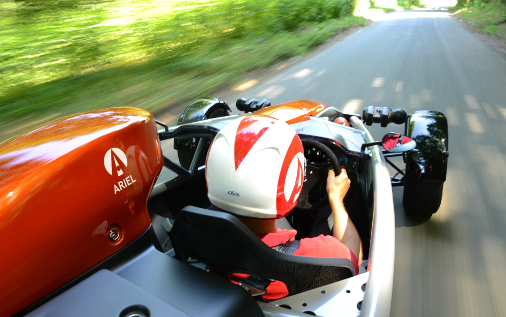 Ariel Atom 4: helmets not required, but advisable!