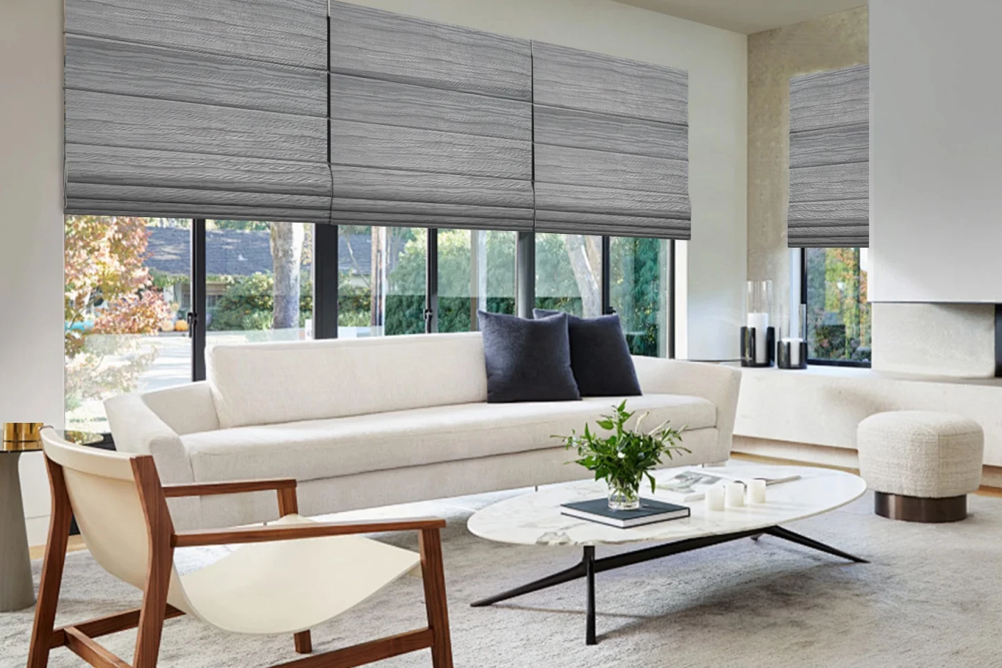 Smartwings Roman shades look pretty snazzy. No, this isn't my living room