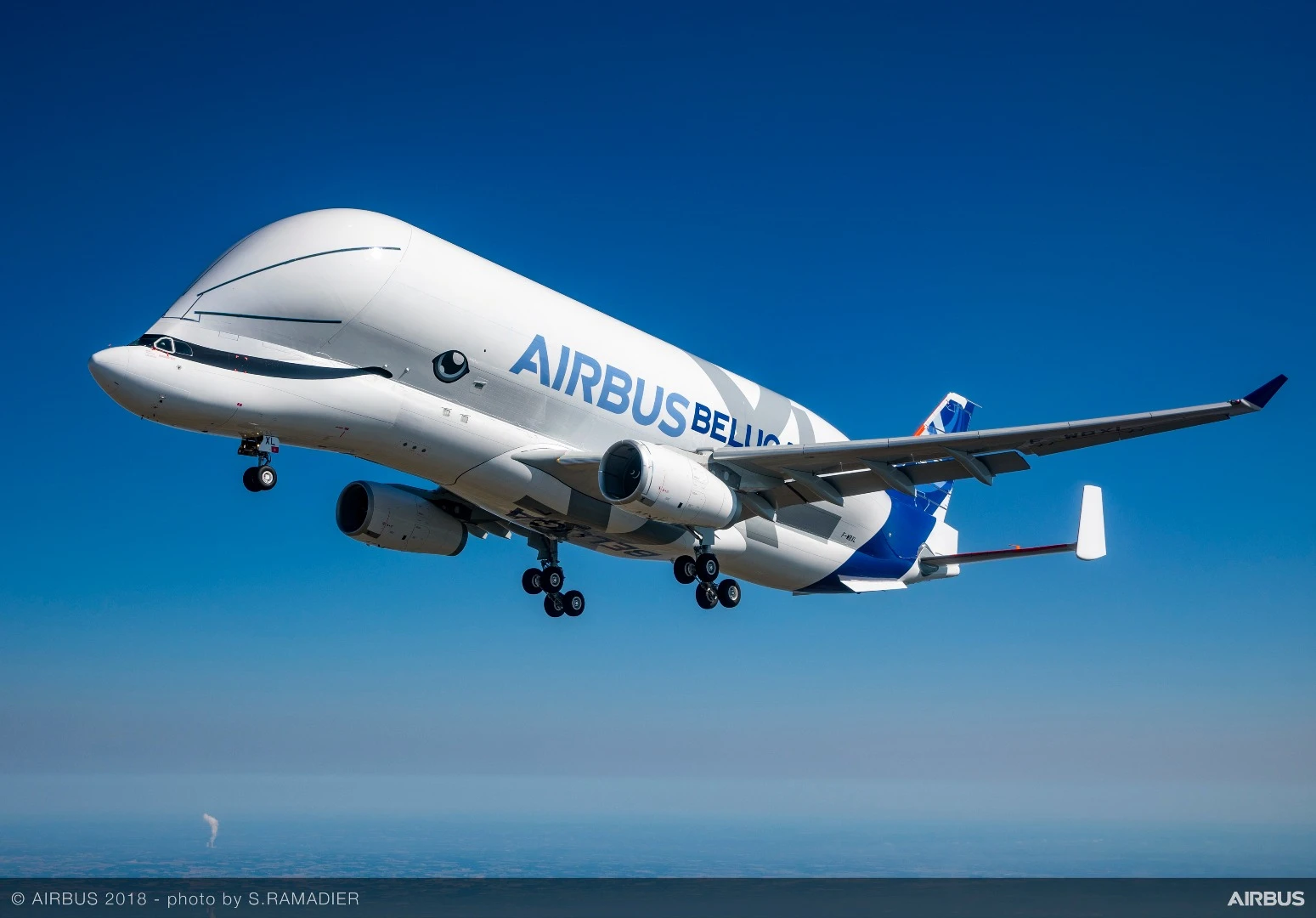 The BelugaXLuses two Rolls-Royce Trent engines