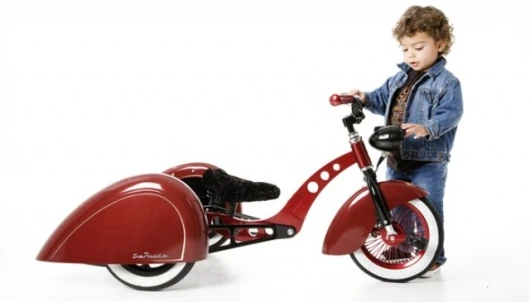 Sleek wheel trims make this trike stand out from the crowd