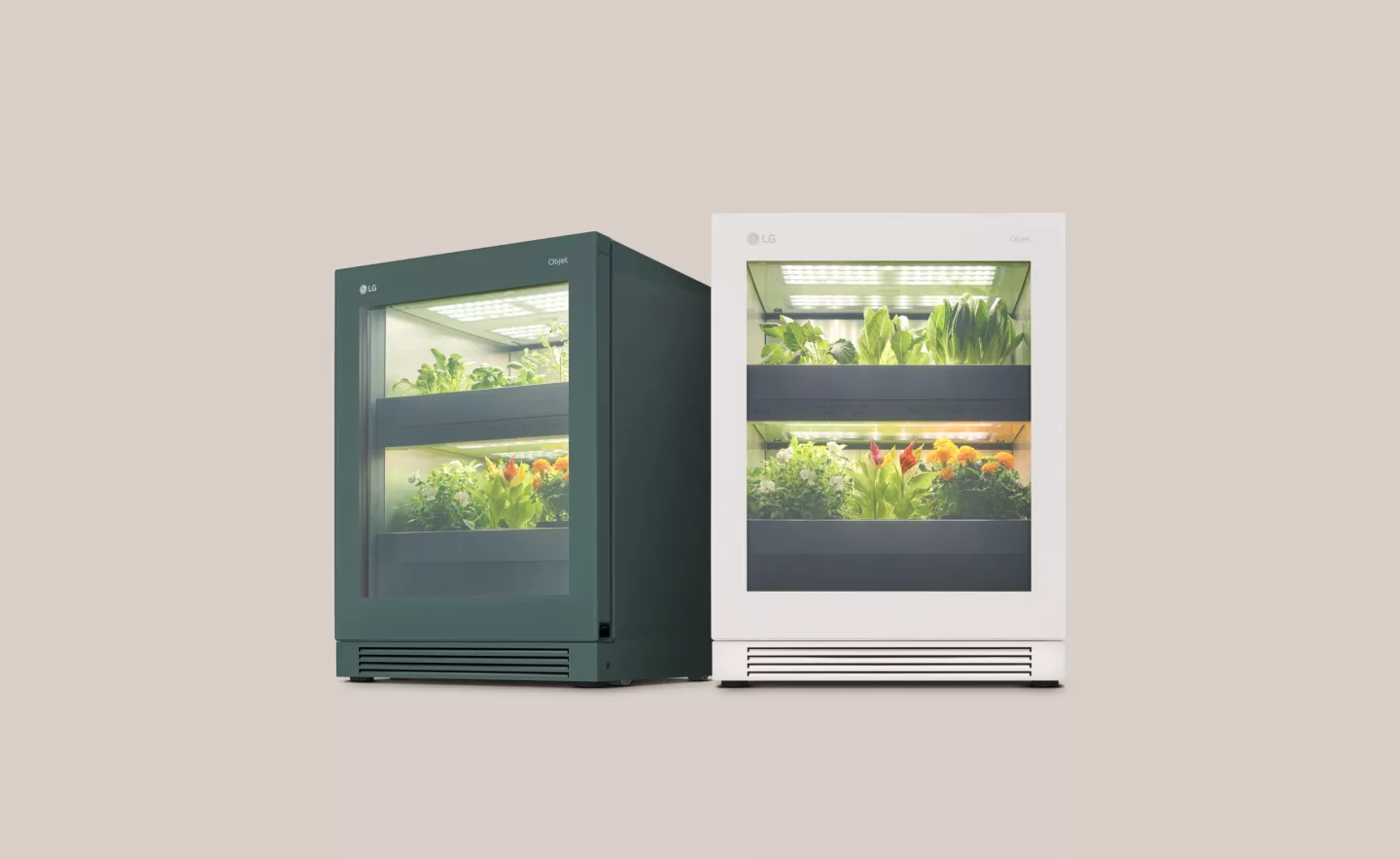 The LG Tiiun controls lighting, temperature, airflow and water supply for optimum growth
