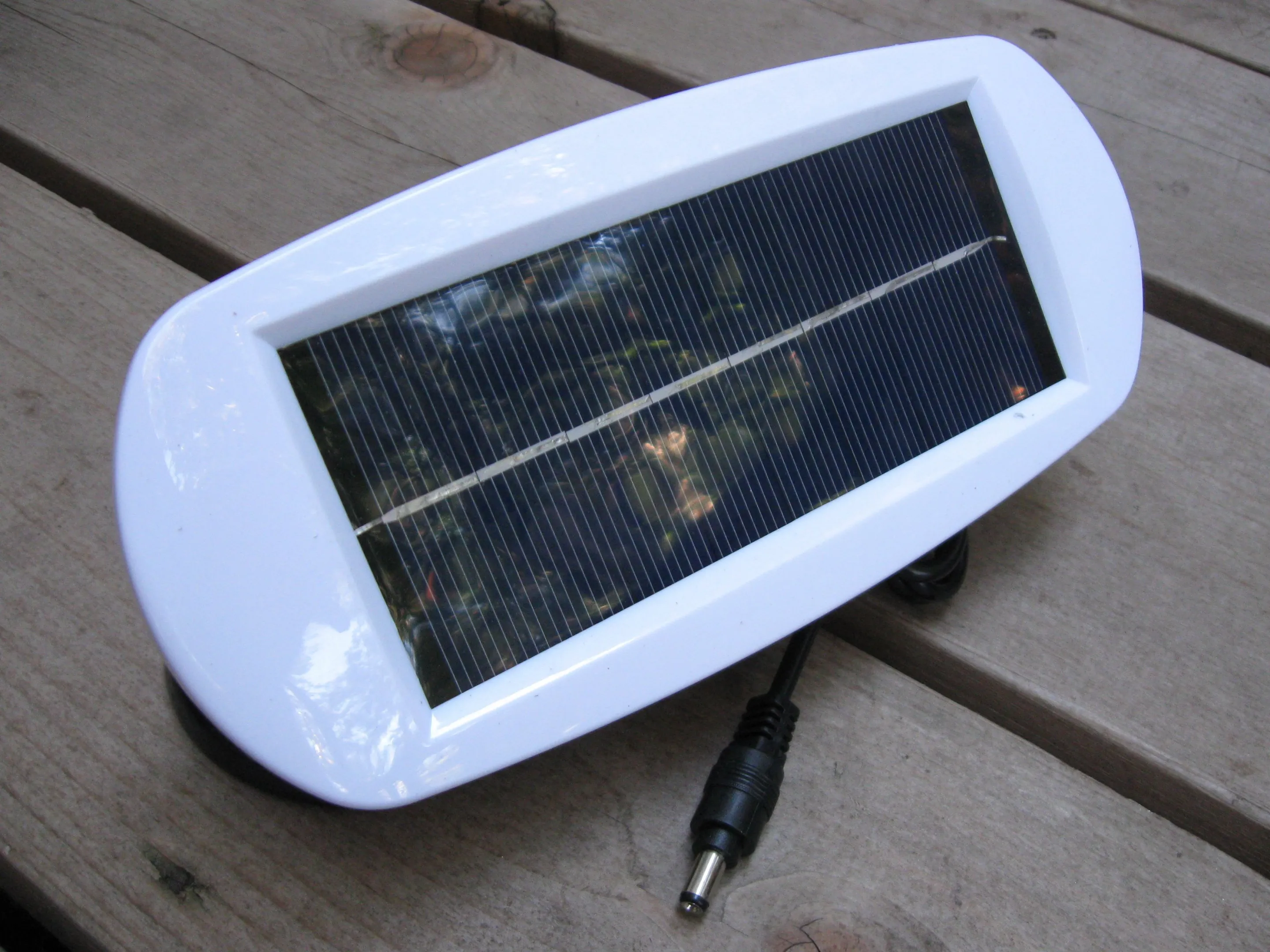 The included photovoltaic panel
