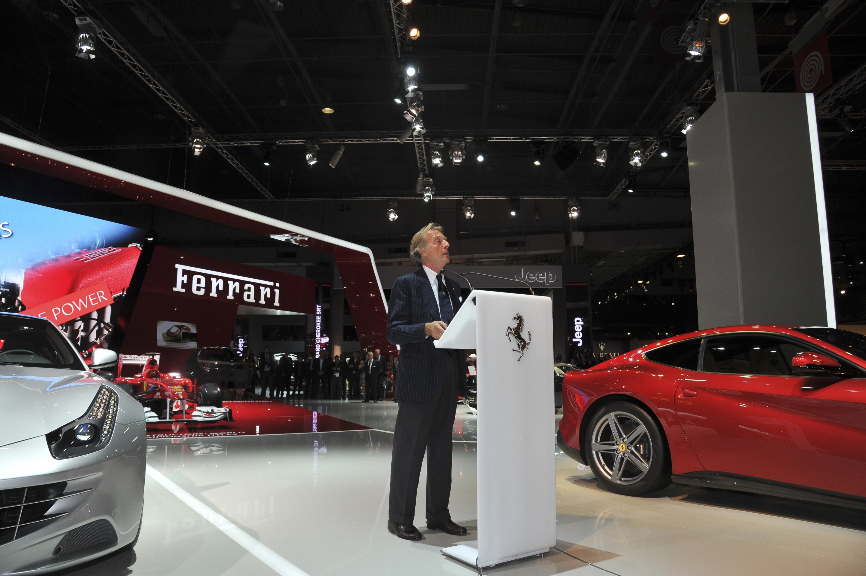 Ferrari showcased five models representing its new full model line in Paris