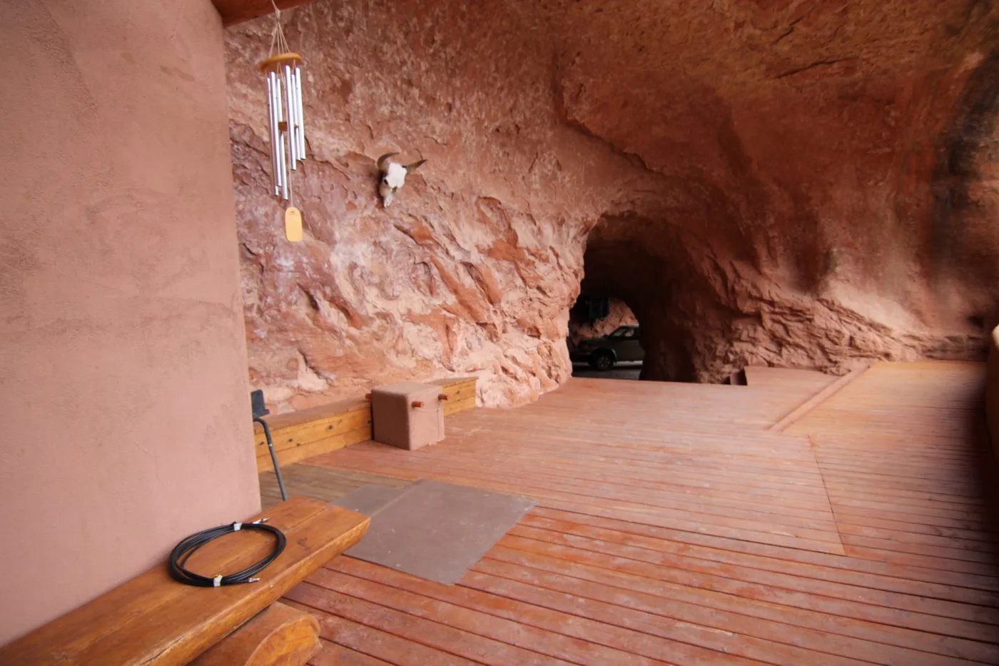 A tunnel has been dug directly behind Cliff Haven