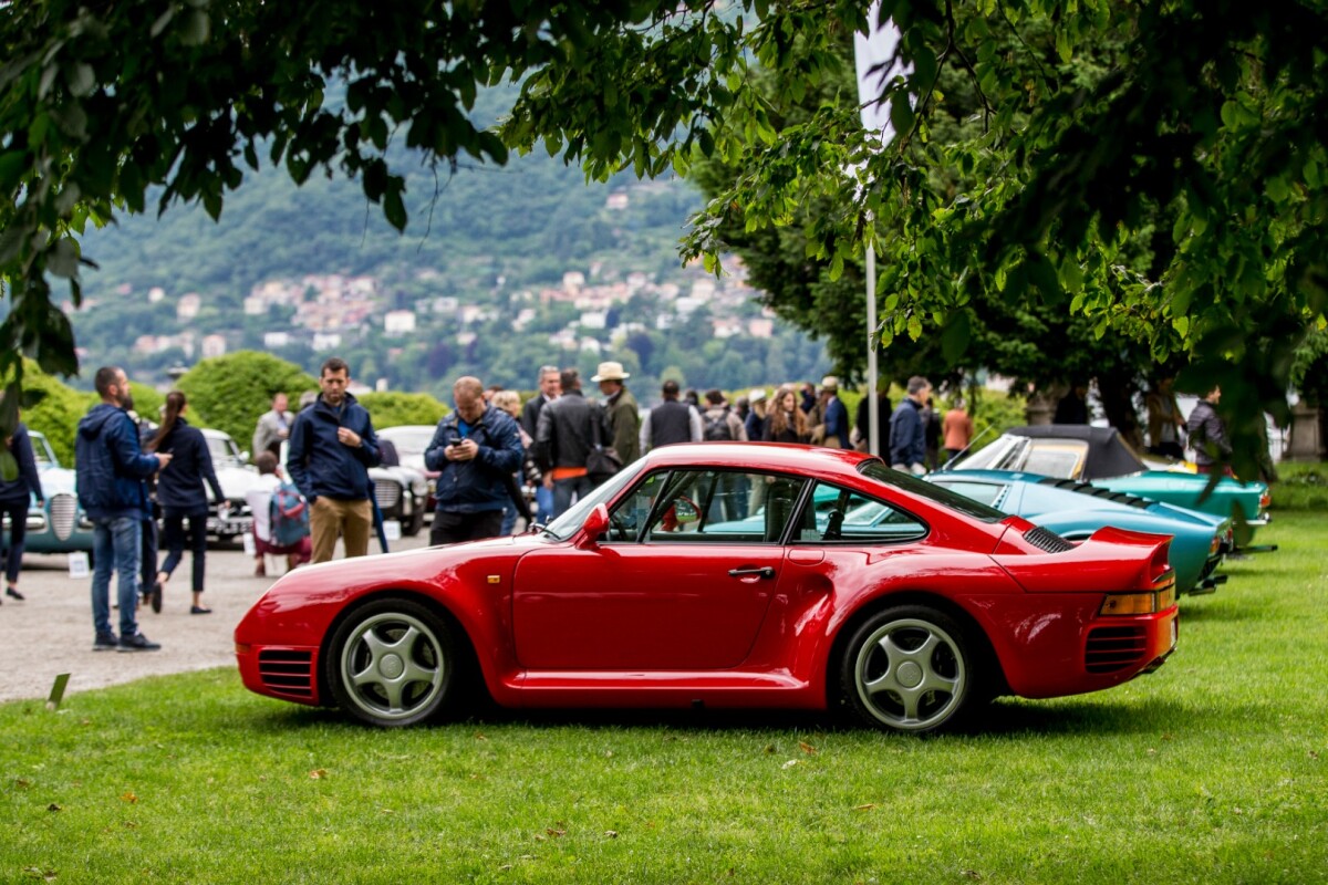 The honorable mention in Class F: Baby You Can Drive My Car: Musical Stars' Cars, was this 1988 Porsche 959 Coupé, owned by Giovanni Andrea Innocenti (CH)