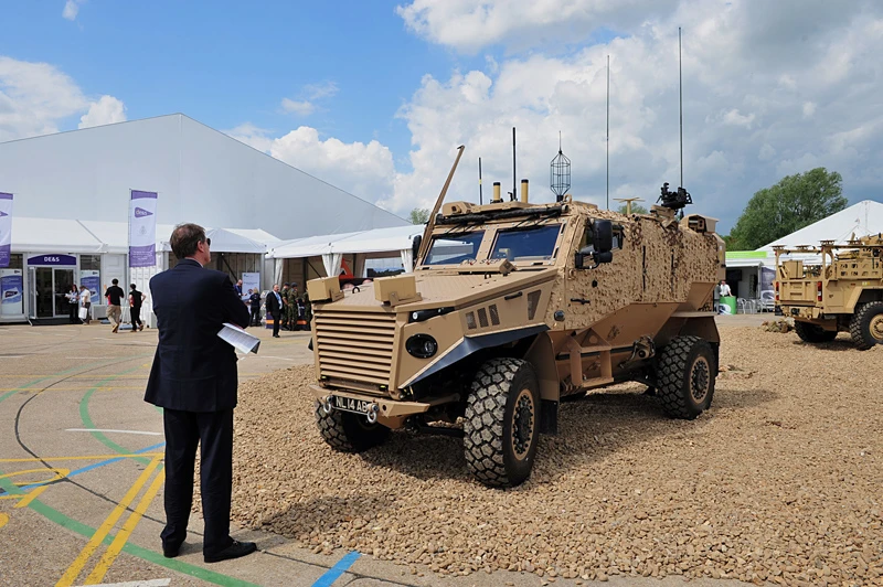 The Foxhound was displayed at the Defence Vehicles Dynamics Exhibition (Photo: © Crown Copyright/MOD 2012)