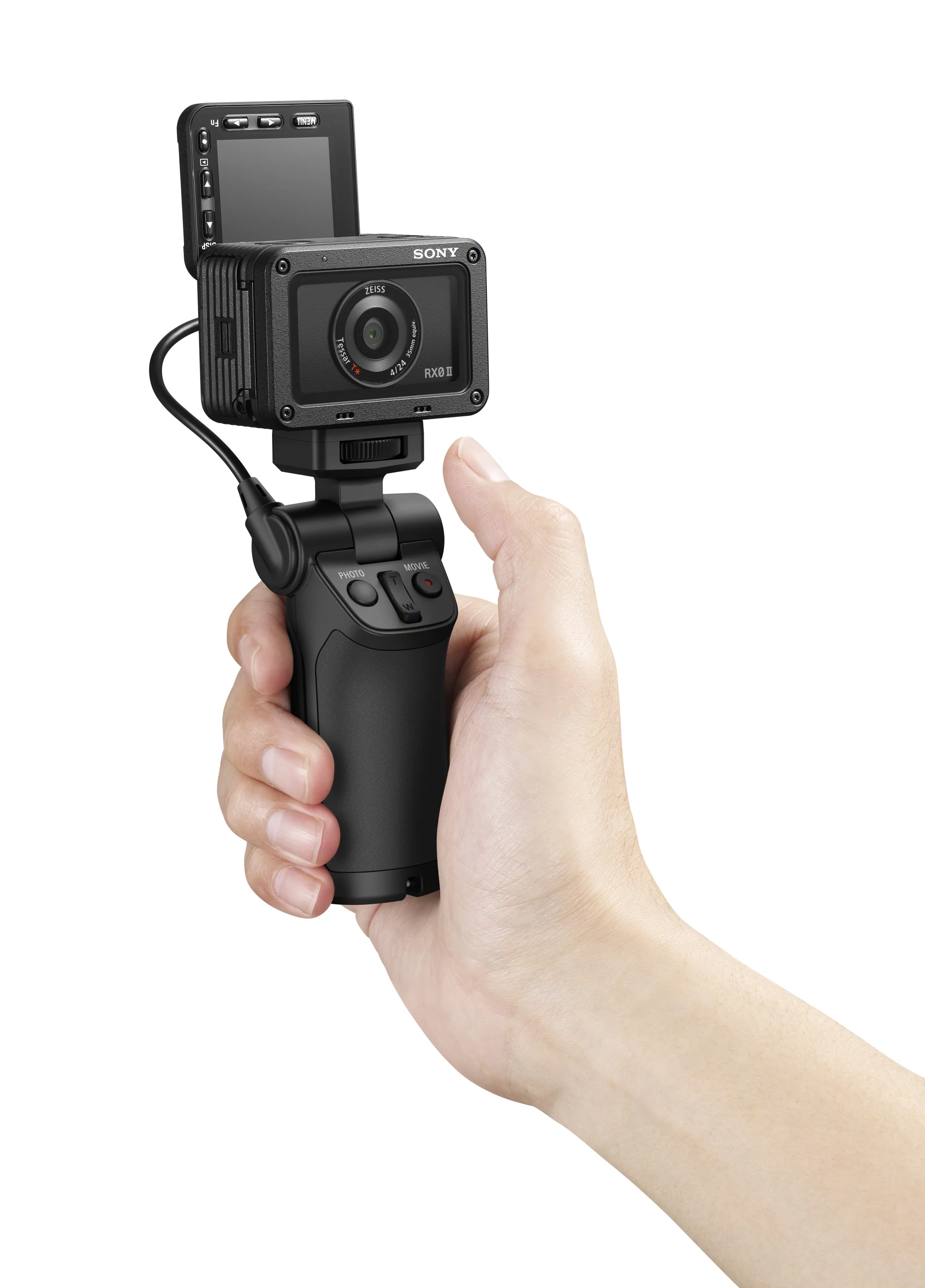 Flip the back up for easy selfie shooting