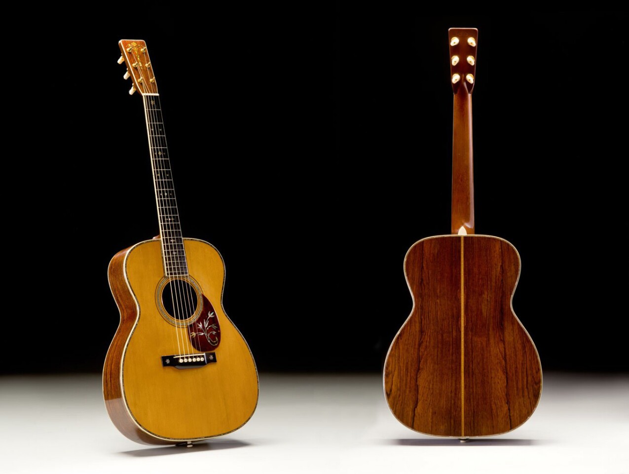 This 1930 Martin OM-45 Deluxe is one of just 14 ever made, and fewer than 10 are still known to exist. It is regarded by many as the most beautiful, the most collectible and the most valuable guitar that Martin ever made and its sound is also beyond compare. It sold for $366,000 at a Guernseys auction on 3 April, 2014