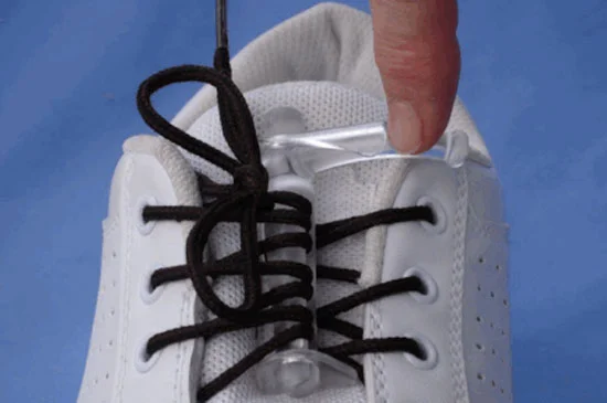 Lace-amatic makes light work of tying and tightening shoe laces