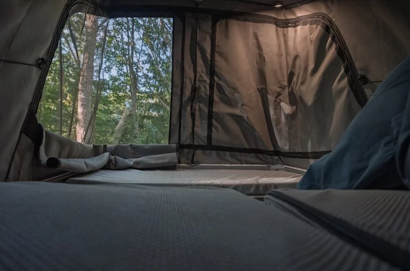 Inside, the B30 features mattress panels that combine to create an 86 x 49-in double bed