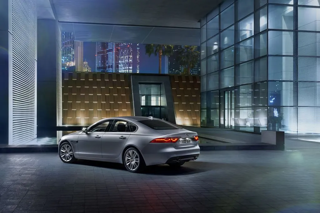 The 2016 Jaguar XF can adapt its suspension to road conditions