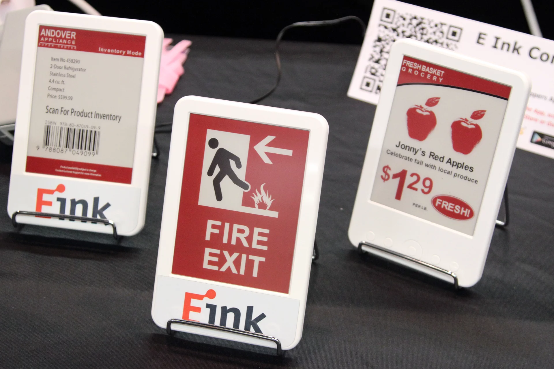 E Ink will make the tri-color displays in 2-, 4- and 6-inch screen sizes (Photo: Gizmag)