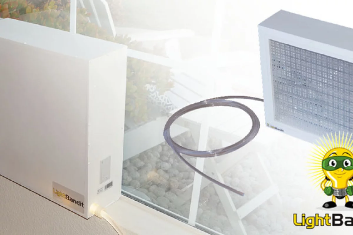 The Light Bandit captures sunlight and allows you to use it in your home
