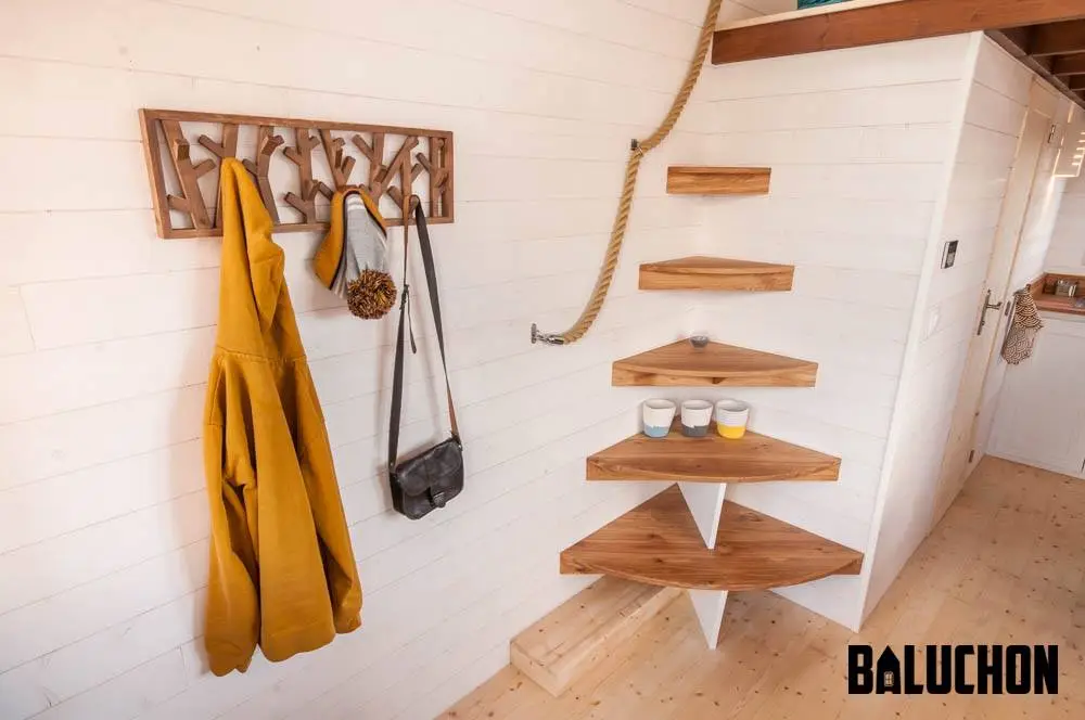 Staircase leading up to the Utopia's bedroom