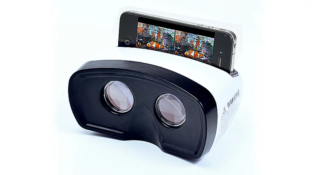 The Sansa 3D viewer displays 3D YouTube content using an iPhone