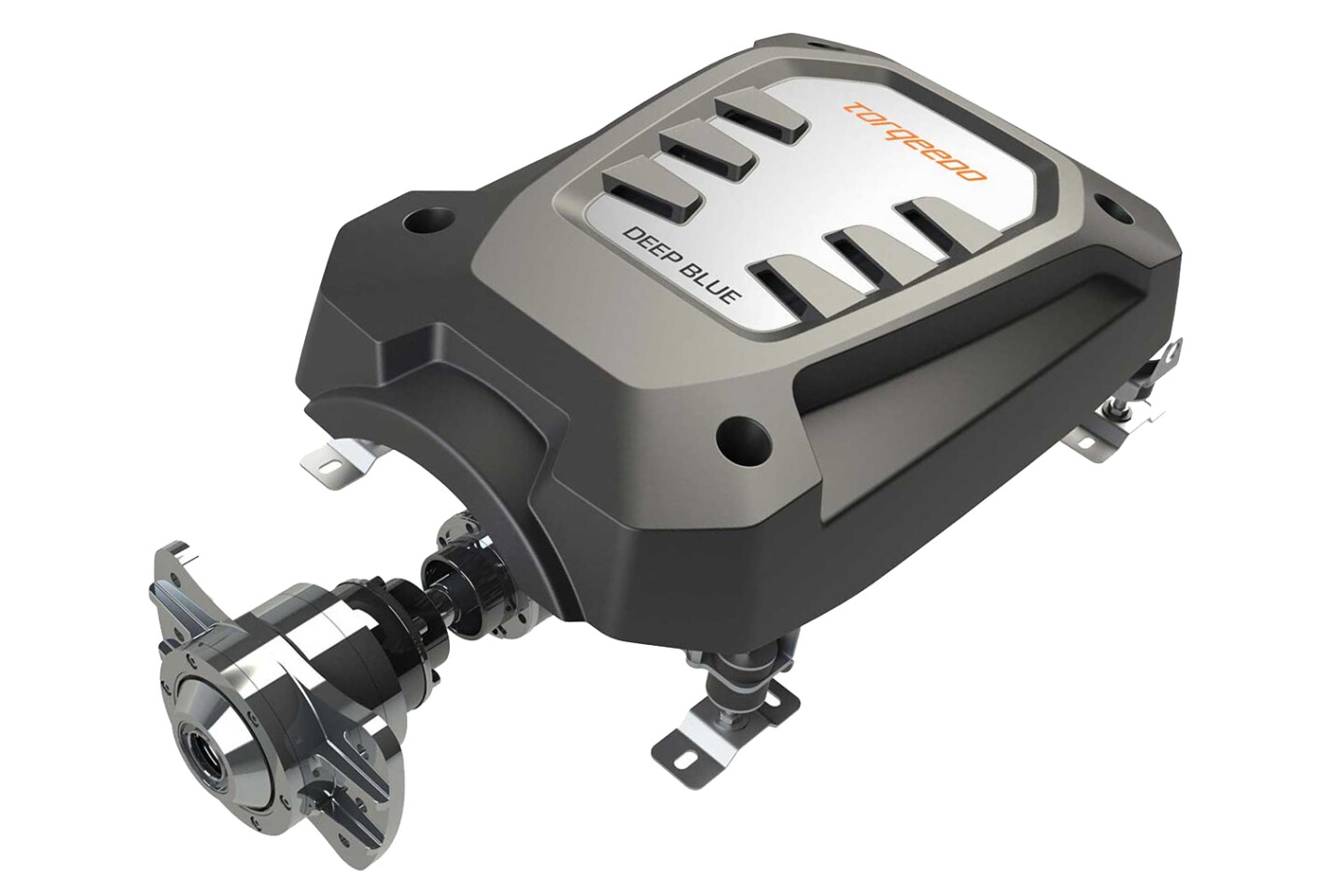 The Torqeedo Deep Blue 100i 2400 used in the Frauscher 740 Mirage Air is designed specifically to power planing motorboats. The system’s direct-drive design spins to 2,400 rpm and delivers prodigious torque at low rpm
