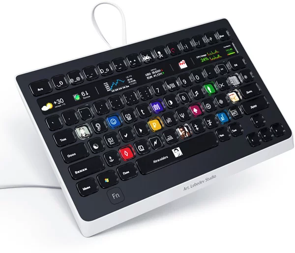 Optimus Popularis' keys come with 64x64 pixel grid, 262â€‰144 color palette and 10fps video capability