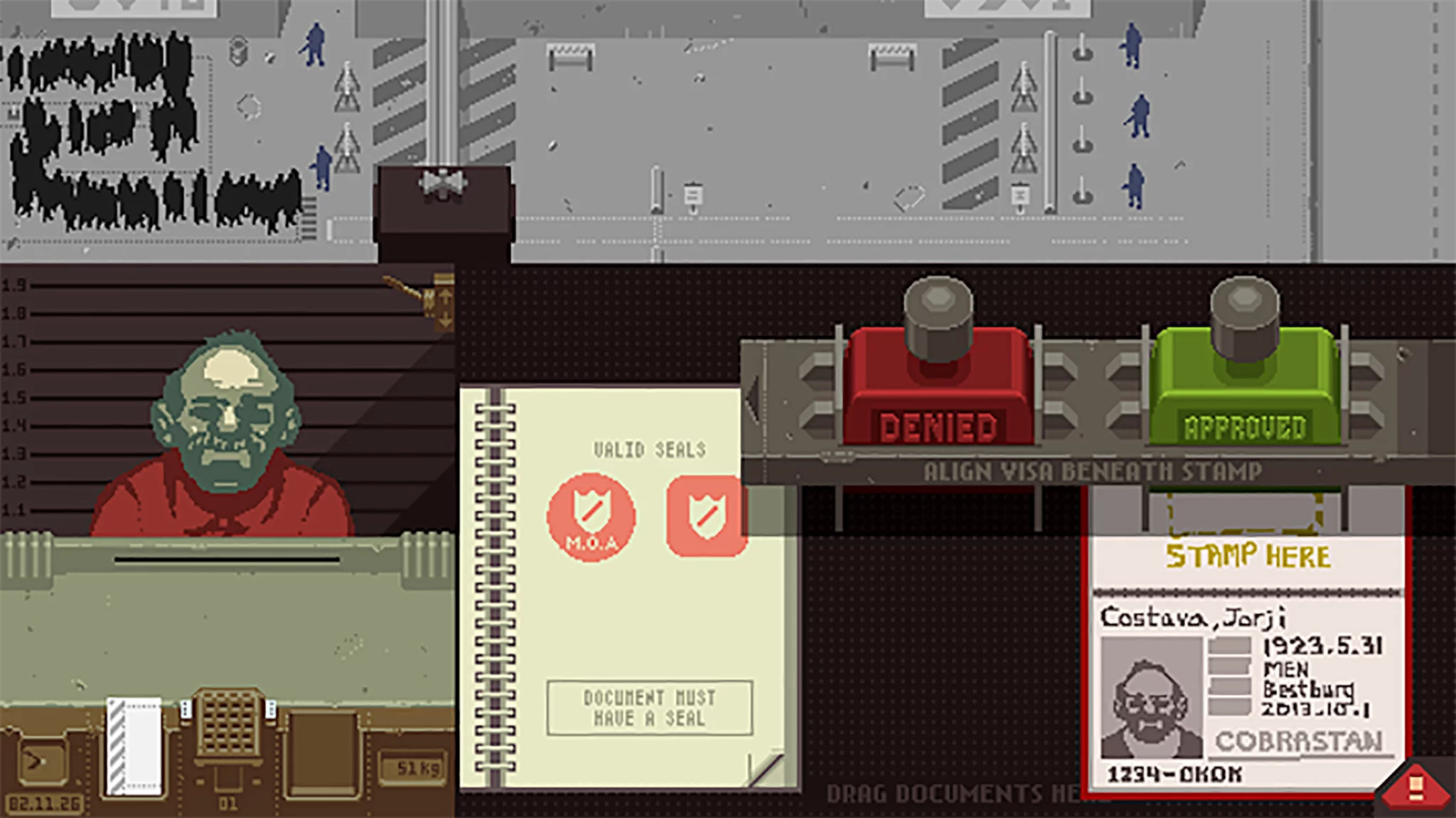 Papers, Please doesn't need nuclear weapons or zombies to entertain: it puts you in the shoes of a conflicted border agent, trying to do what's right