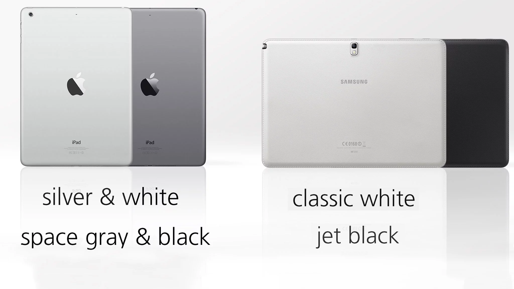 Both tablets are sold in their variations of black and white
