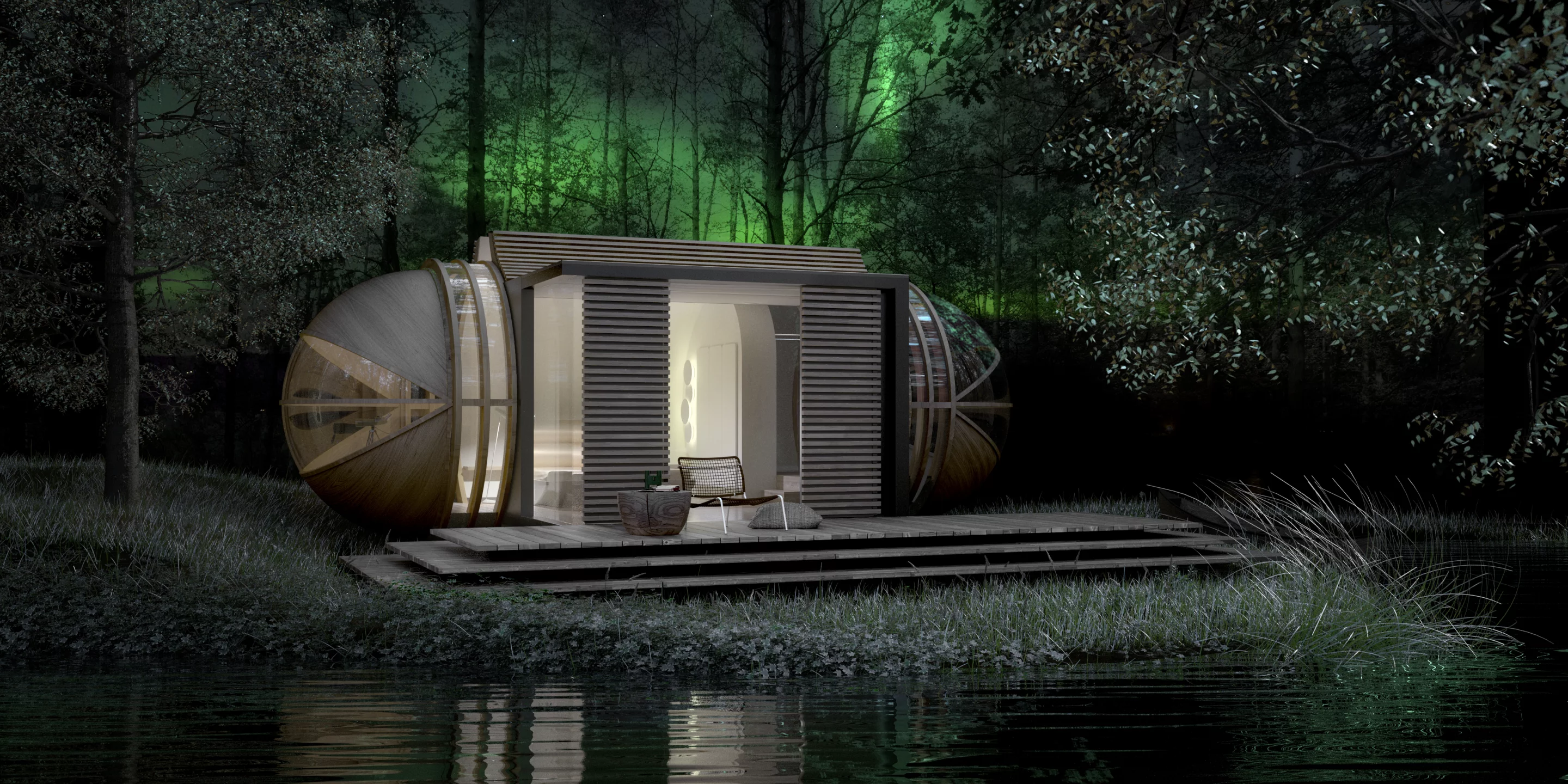 Each unit shall be prefabricated in a factory before being transported to its ultimate location by truck and installed (Image: Estudibasic)