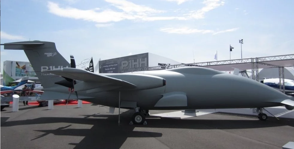 A HammerHead mockup on display at an airshow
