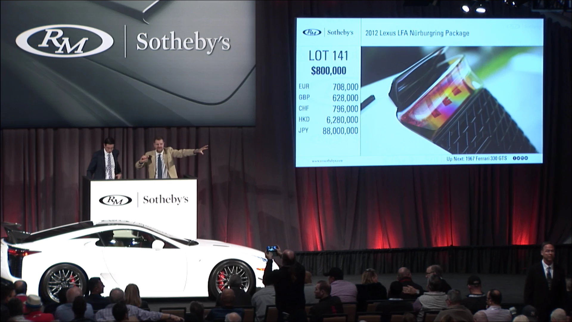 $885,000 | 2012 Lexus LFA Nürburgring Package | Auction Link: RM-Sotheby's