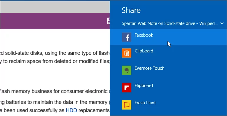 Share you Web Note via email or social networks