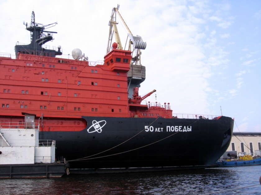 Russia's NS 50 Let Pobedy, the world's biggest icebreaker (Photo: Anton Chmelev from St.-Petersburg, Russia)