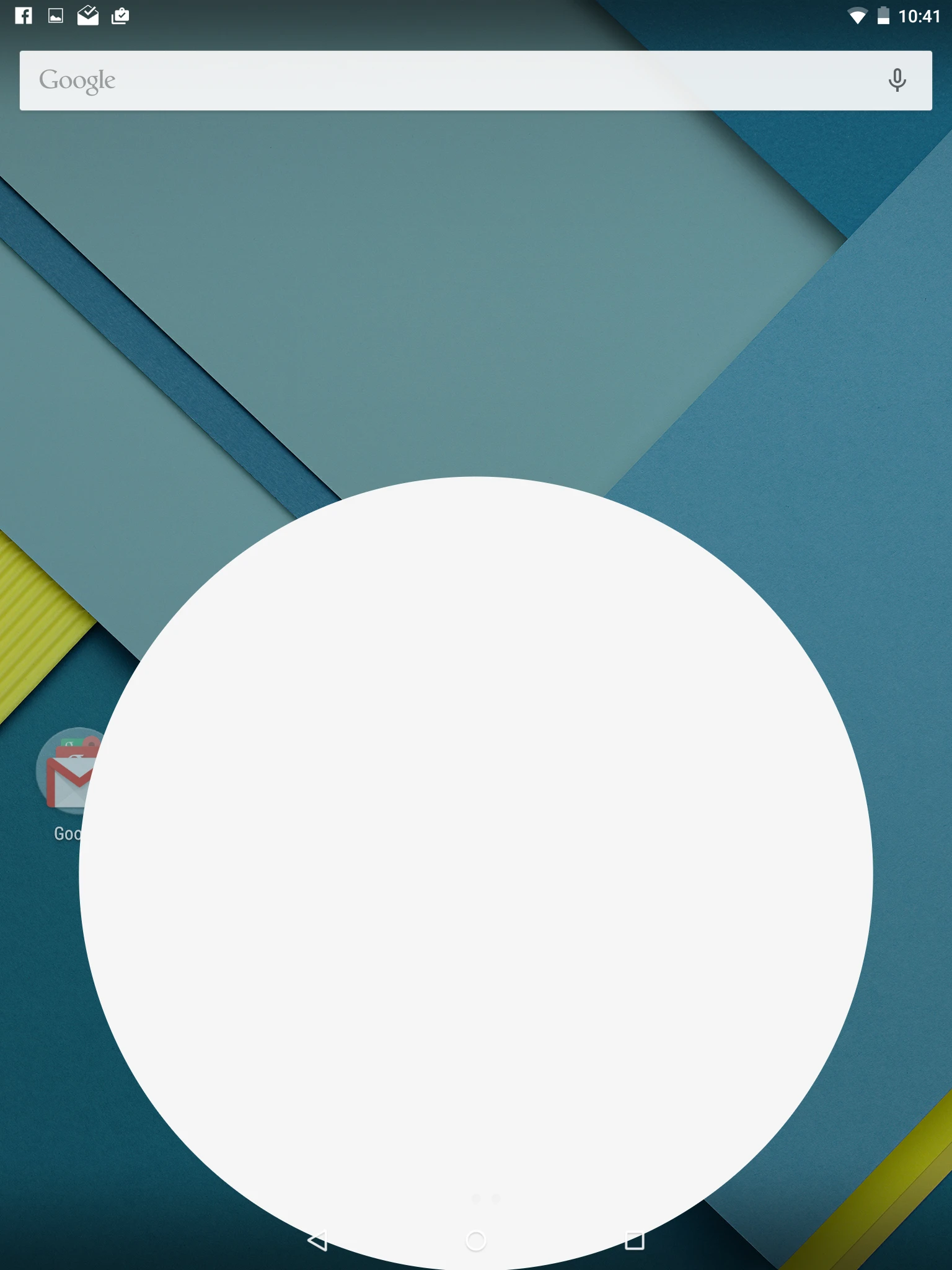 Another new animation caught in the act - this one is for opening the app drawer